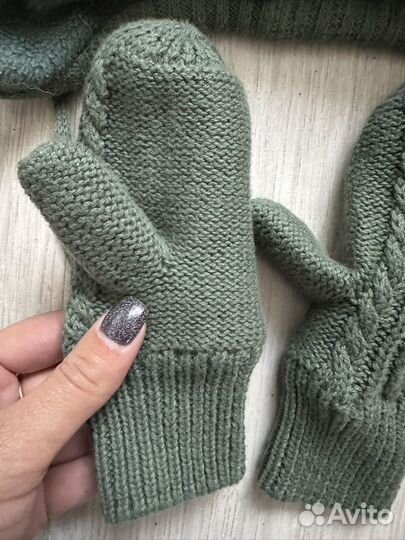 Шапочка и варежки hm 86-92