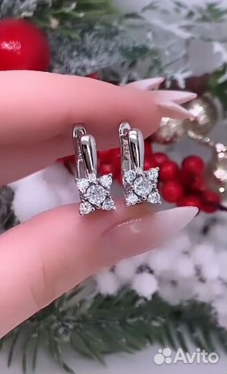 Серьги серебро