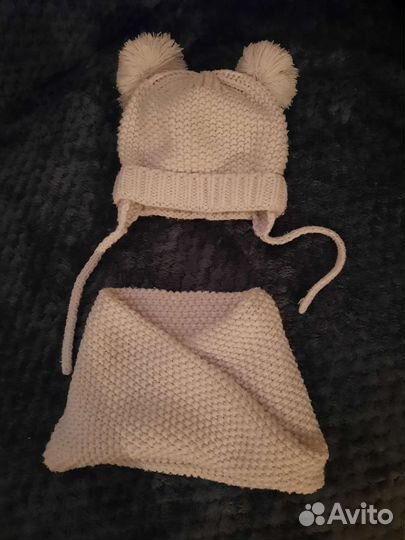 Комплект шапка, шарф