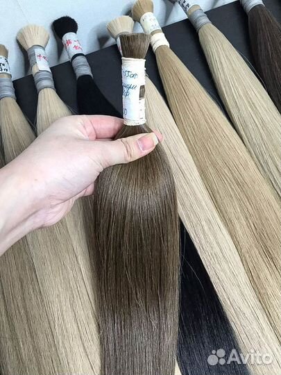 Волосы натуральные для наращивания 65 см