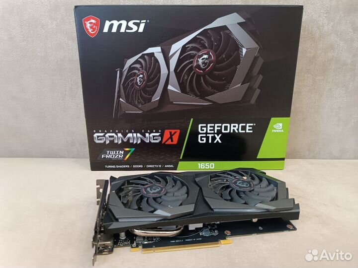Видеокарта MSI GeForce GTX 1650 Gaming X 4G
