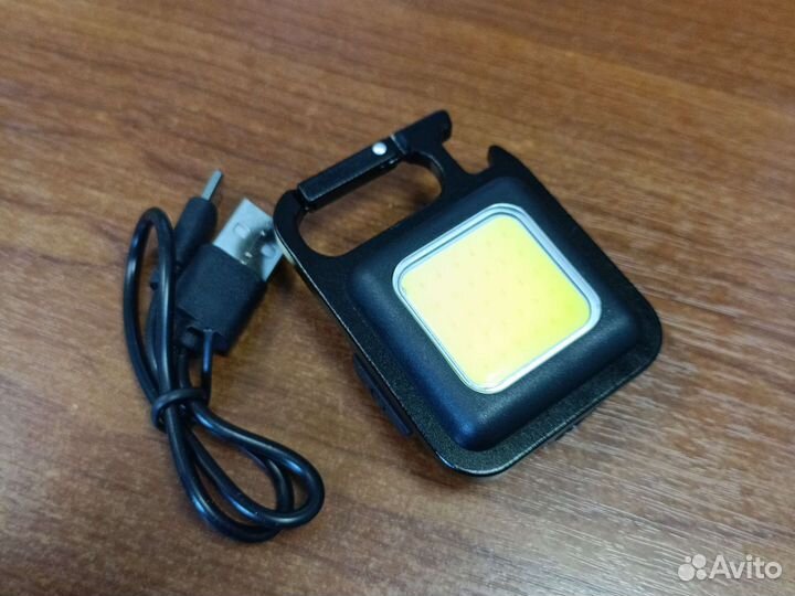 Фонарик, с магнитом. Яркий. Аккумулятор