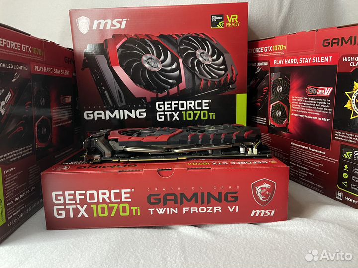 Видеокарта MSI GTX 1070 Ti gaming 8G
