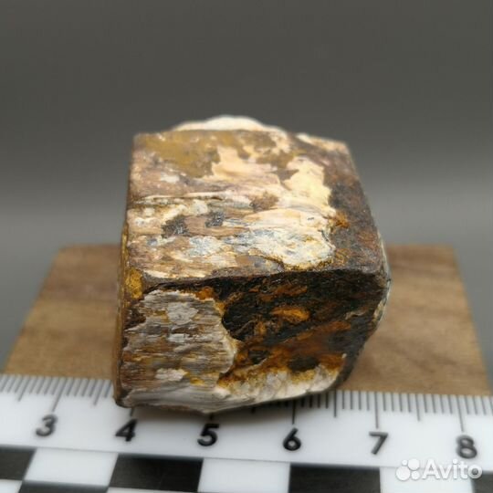 Псевдоморфоза лимонита по пириту