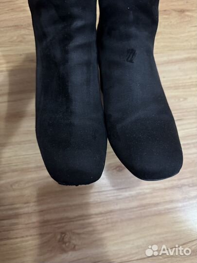 Сапоги ботильоны натуральная замша