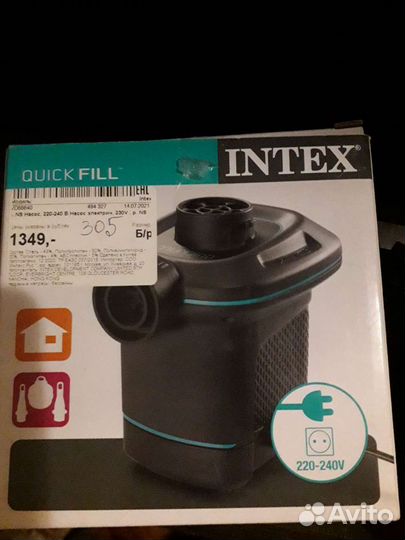 Матрац с Насосом intex
