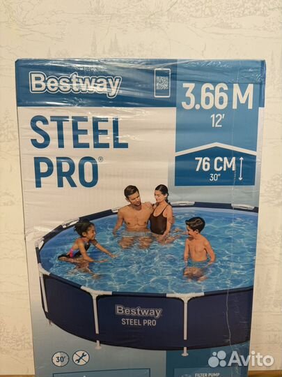 Каркасный бассейн Новый 366*76 с фильтром