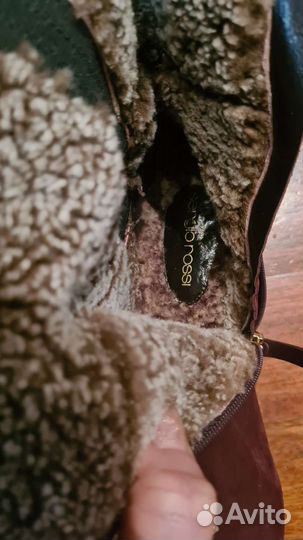 Сапоги женские зимние на меху, Sergio Rossi