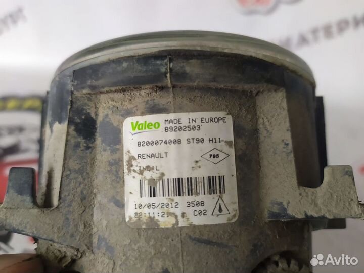 Птф передняя левая Renault Duster