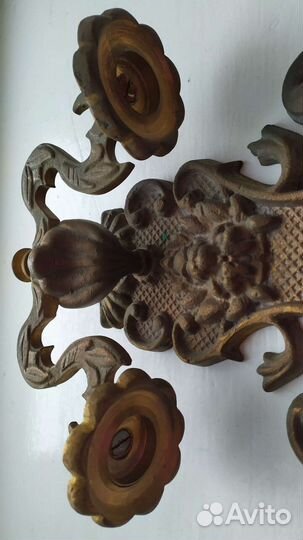 Подсвечники настенные, настольные Бронза