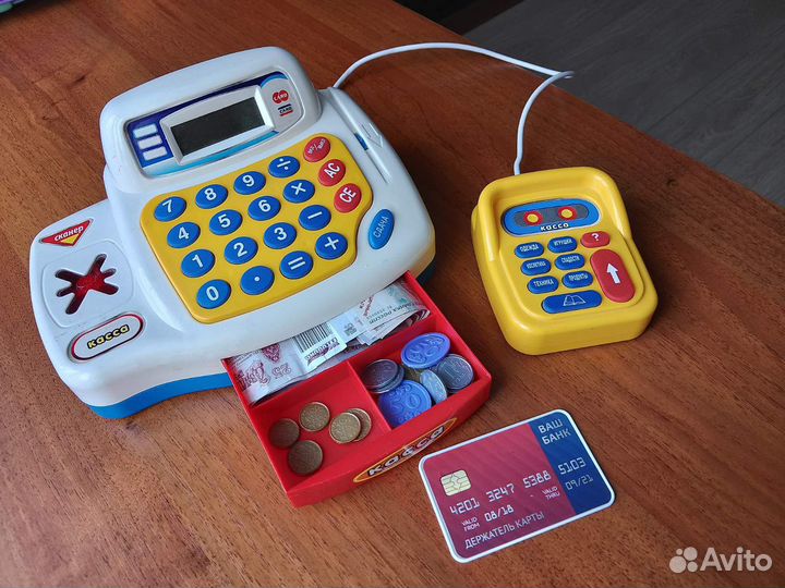 Детская касса со звуком