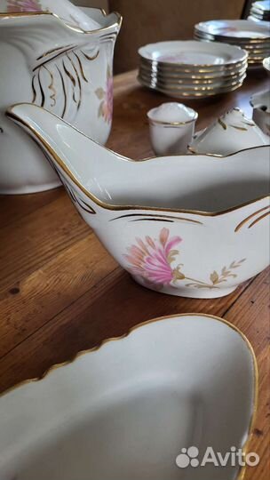 Столовый фарфоровый сервиз, Дулёво, СССР
