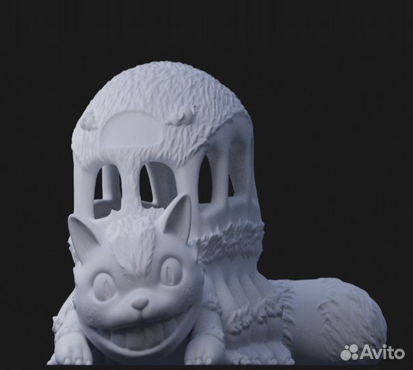 Stl макет модель 3D принтера Аниме Catbus totoro