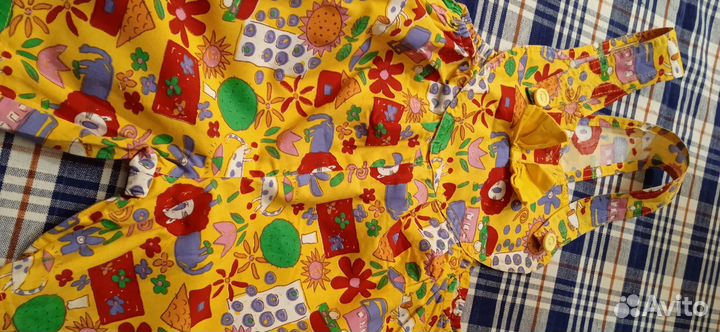 Детские вещи хб платье 122 и песочники