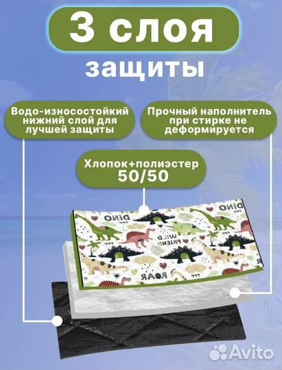 Коврик детский для пляжа и для дома