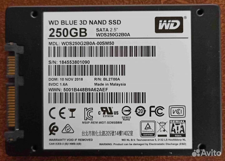 Жесткие диски SSD, 2,5', 3,5' - 128, 250, 320, 500