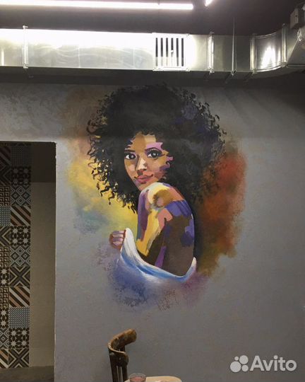 Роспись стен, интерьерные картины