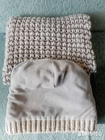 Комплект шапка и снуд женский