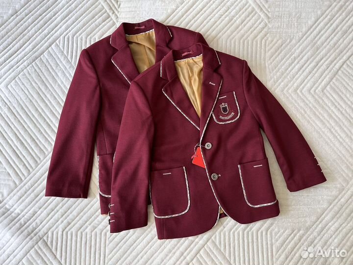 Пиджак бордовый новый для мальчика