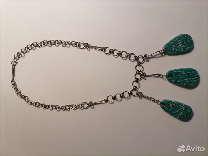 Колье с амазонитом