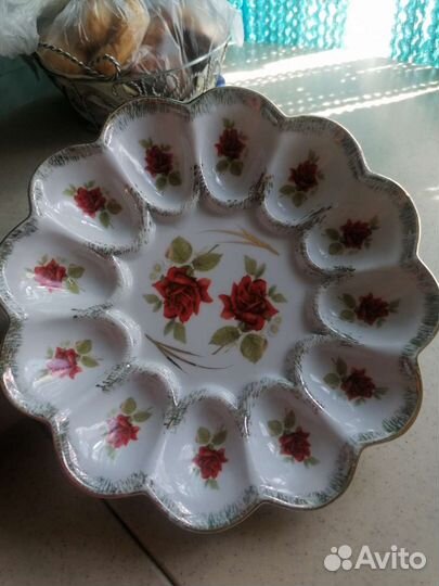 Тарелка для пасхи и пасхальных яиц Фарфор