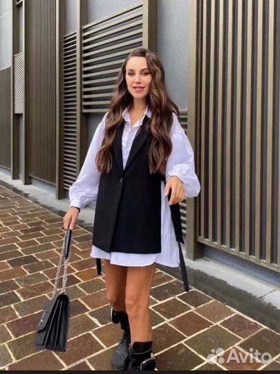 Платье рубашка 42