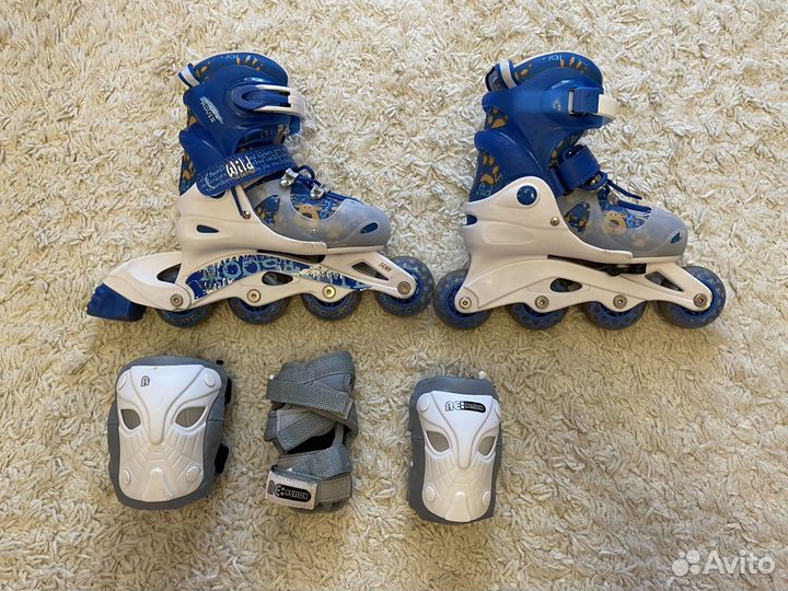 Роликовые коньки детские раздвижные