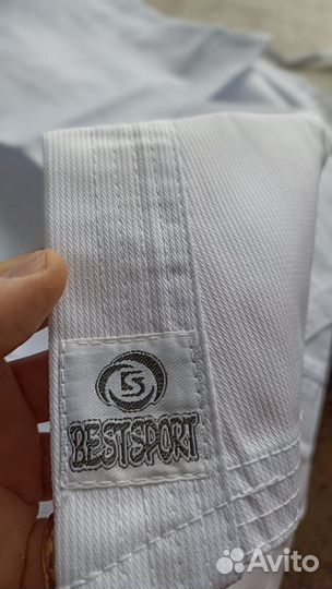 Кимоно для карате, айкидо, белое, рост 150см новое