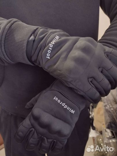 Перчатки тактические утеплённые с костяшками