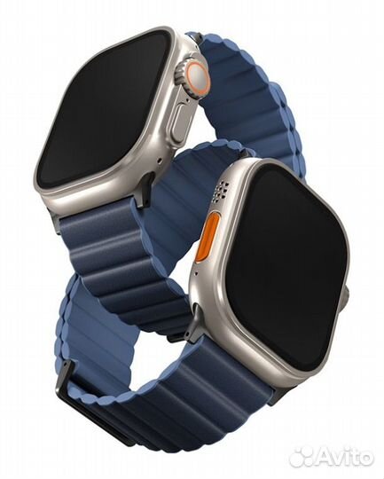 Ремешок Uniq Revix Premium Ed. Leather/Silicone