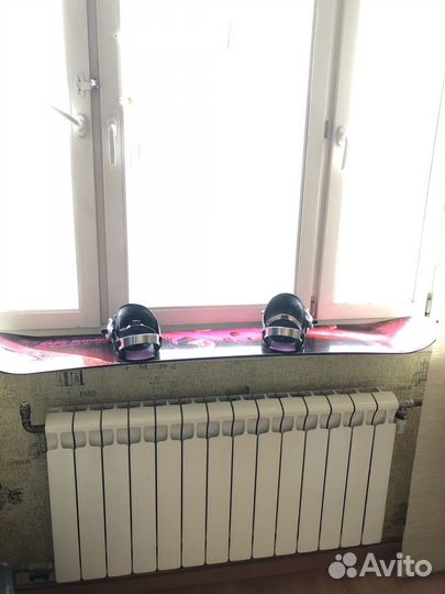 Сноуборд с креплениями 154 см