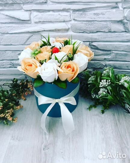 Букеты из мыльных роз