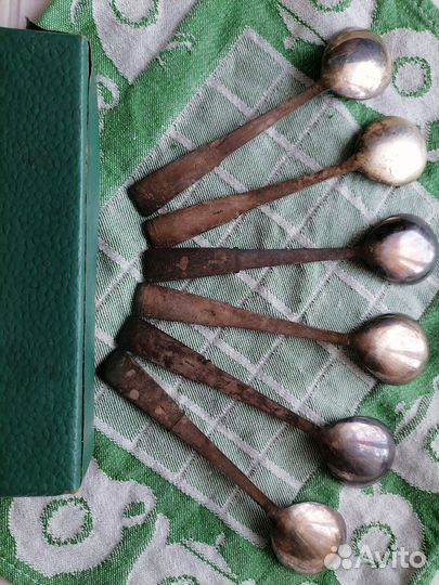 Набор чайных ложек из мельхиора СССР