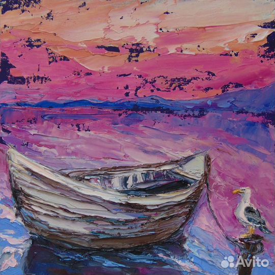 Картины маслом пейзаж 10 работ импасто интерьерные