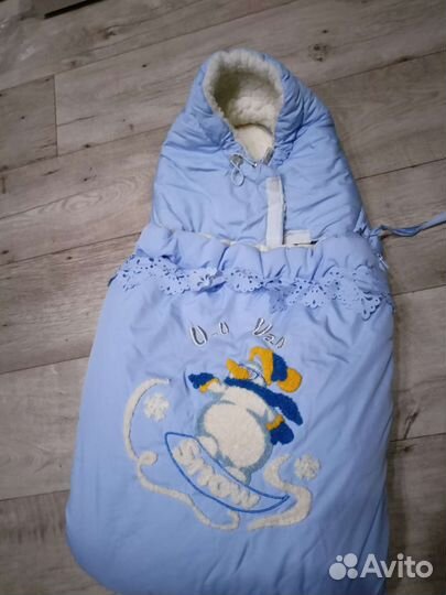 Конверт одеяло на выписку зима