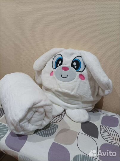 Заяц 3в2 плед новый