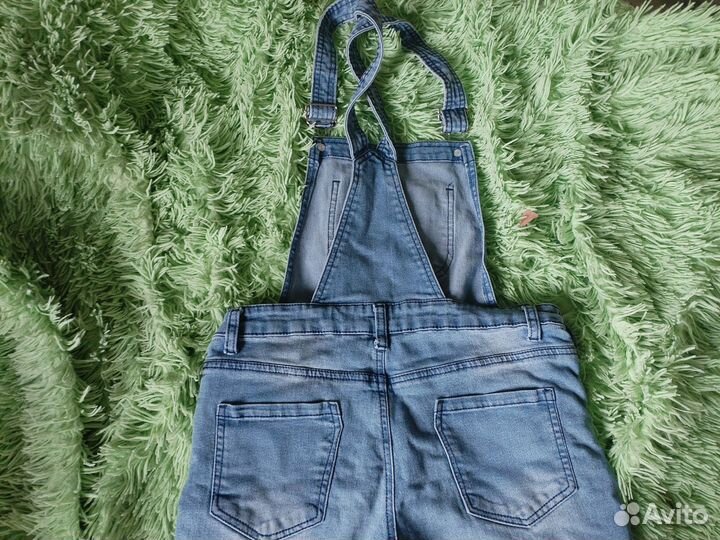 Джинсовый комбинезон для девочки 164