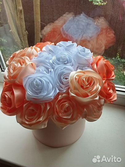 Букет из атласных лент