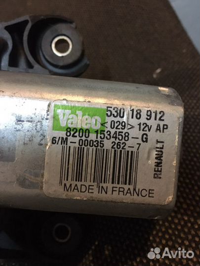 Мотор стеклоочистителя Рено сценик задний