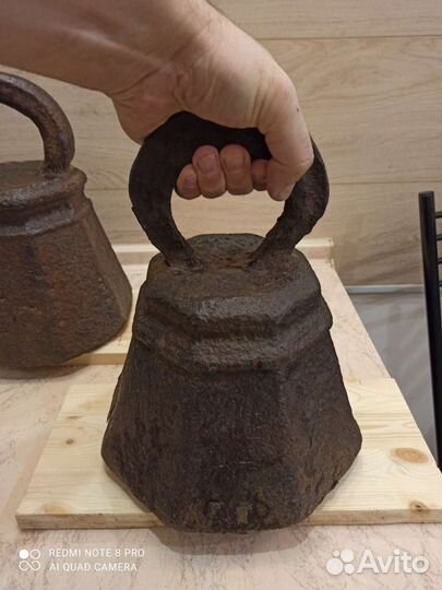 2-пудовая торговая гиря. 18-19 век