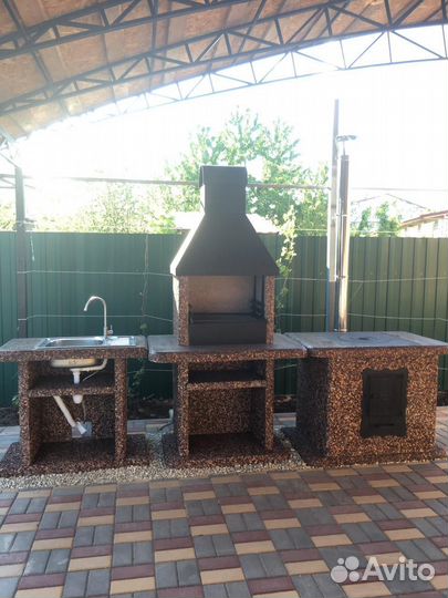 Модульный комплекс барбекю, печь под казан,гриль