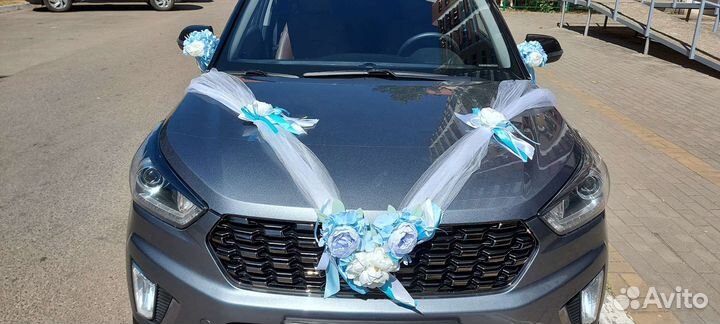 Свадебные украшения на машину