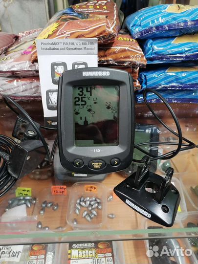 Эхолот 2 лучевой humminbird piranhamax 160