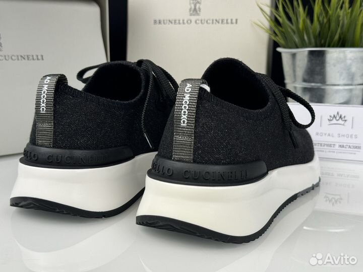Текстильные мужские кроссовки Brunello Cucinelli