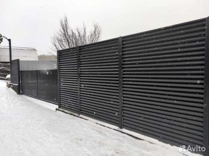Забор жалюзи