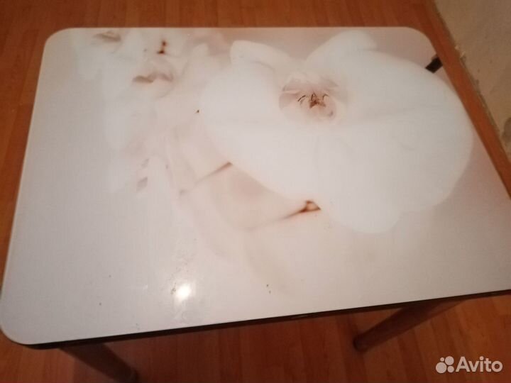 Кухонный стол риал обеденный раскладной стеклянный