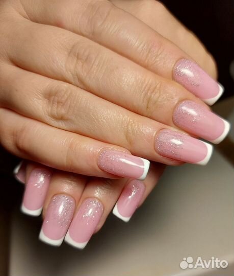 Маникюр наращивание ногтей