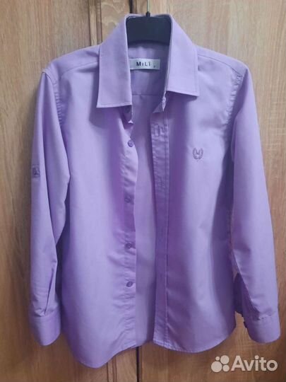 Рубашка на мальчика рост 122-128