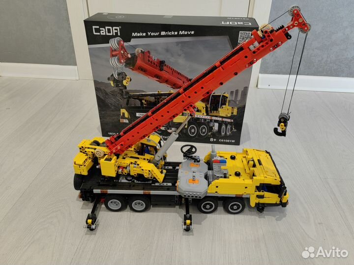 Конструктор cada Подъемный кран + моторы