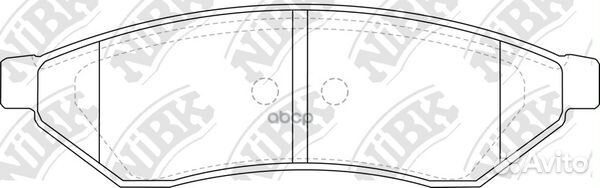 Колодки зад. daewoo evanda 2.0I 02 PN0375 NiBK